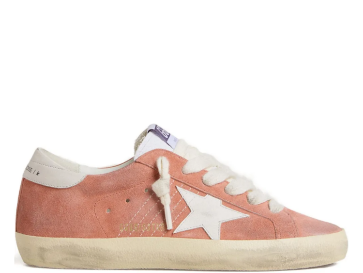 golden goose super star coral suede white leather star w 1 1