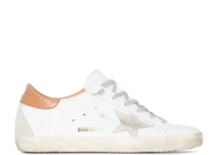 Golden Goose Super-Star Ice Gray Suede Star Light Brown Heel Tab (W)