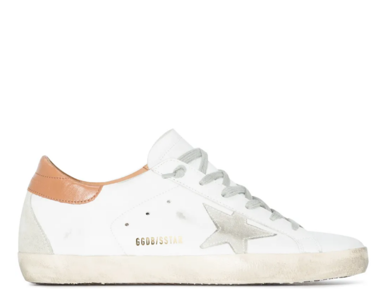 golden goose super star ice gray suede star light brown heel tab w 1 1