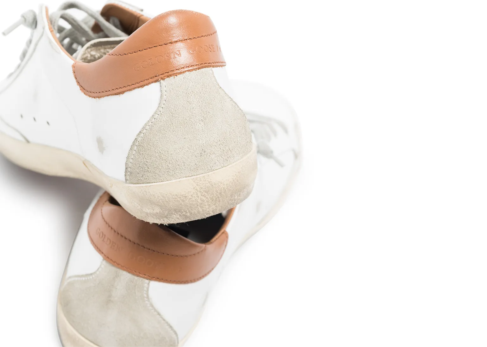 golden goose super star ice gray suede star light brown heel tab w 3 1