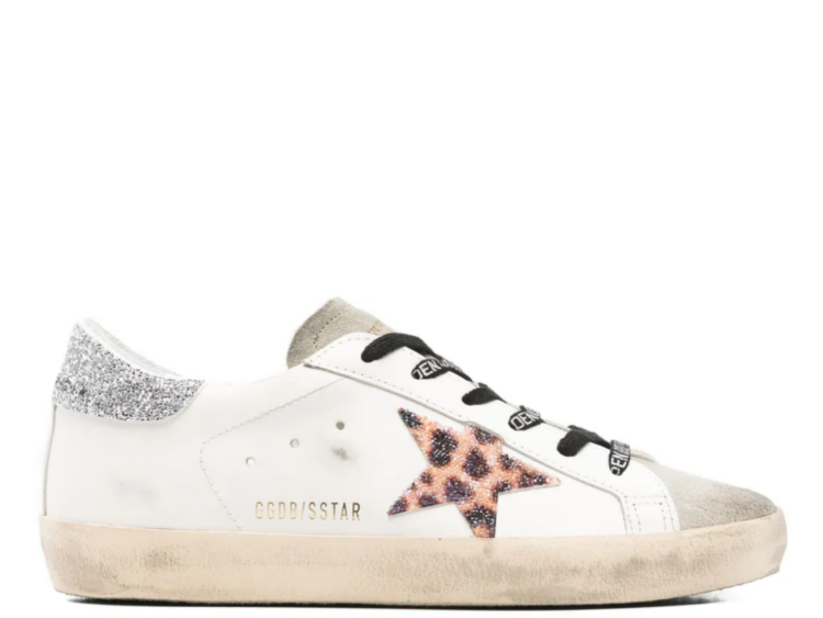 golden goose super star leopard print swarovski crystal star w 1 1