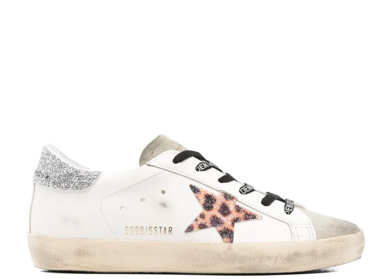golden goose super star leopard print swarovski crystal star w 1 1