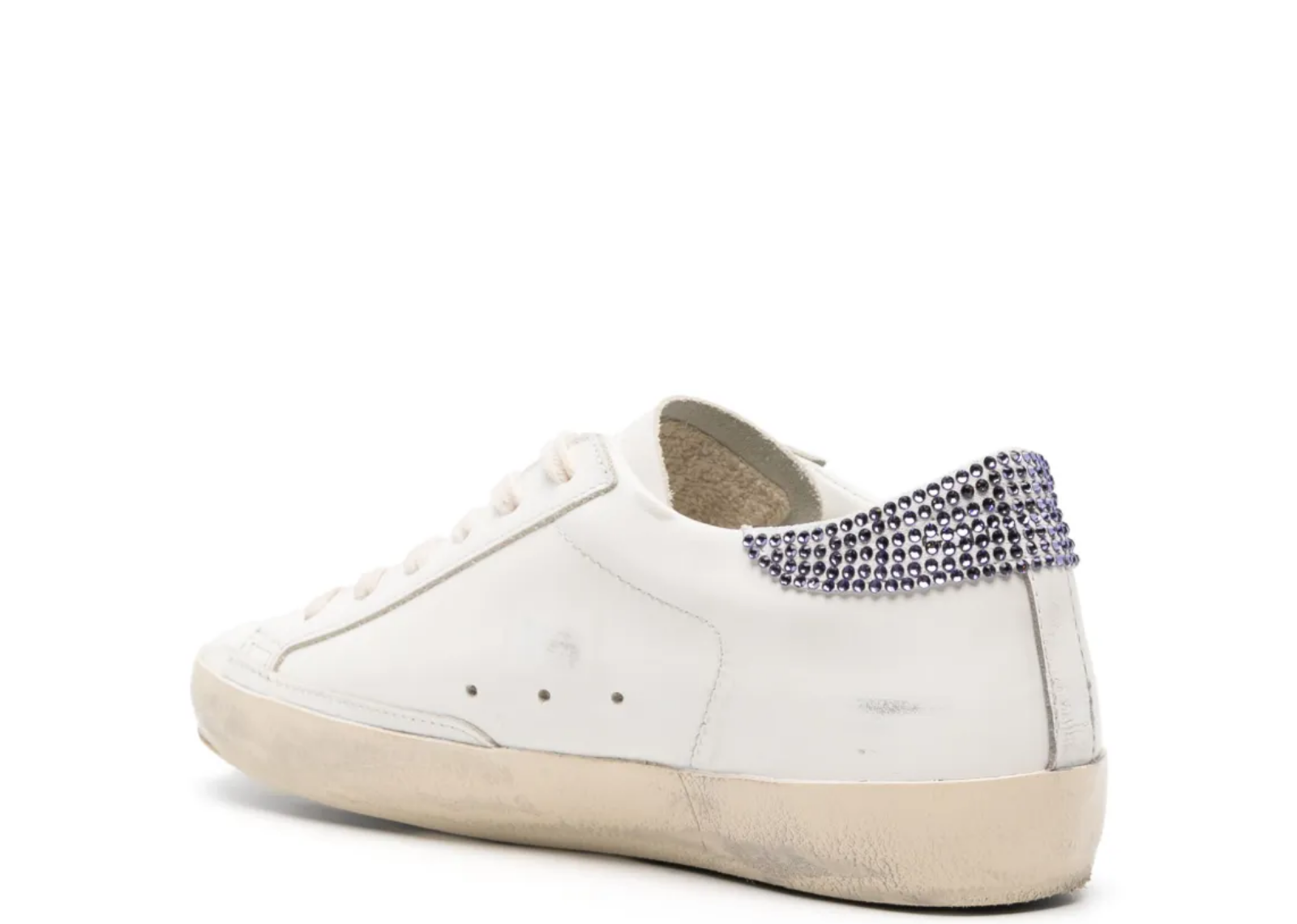 golden goose super star ltd beige suede star swarovski heel tab w 3 1