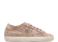 golden goose super star ltd powder pink perforated suede tone on tone star w 1 1