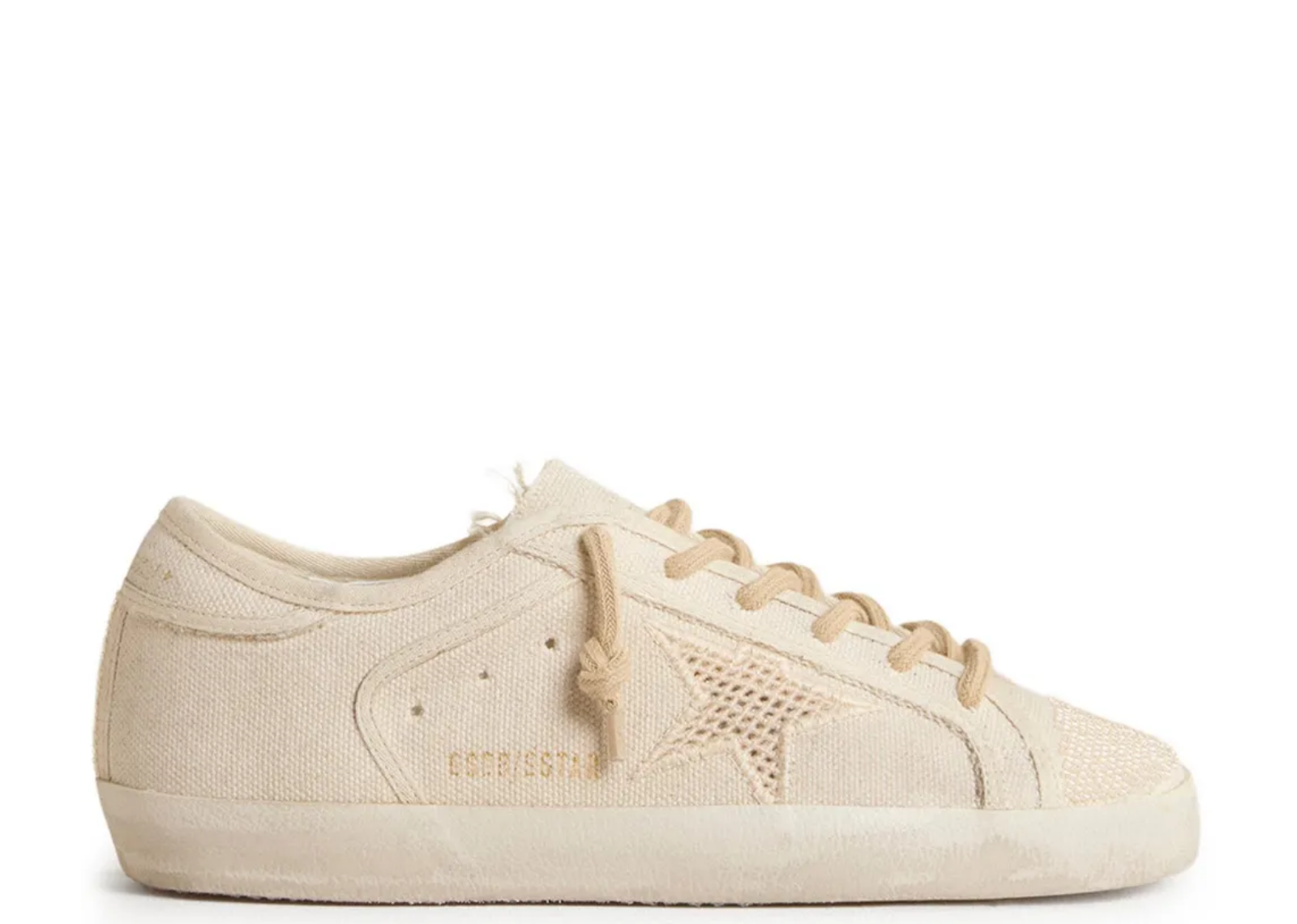 golden goose super star pearl canvas mesh effect star w 1 1
