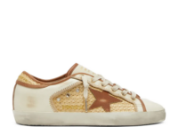 golden goose super star white leather raffia brick red star w 1 1