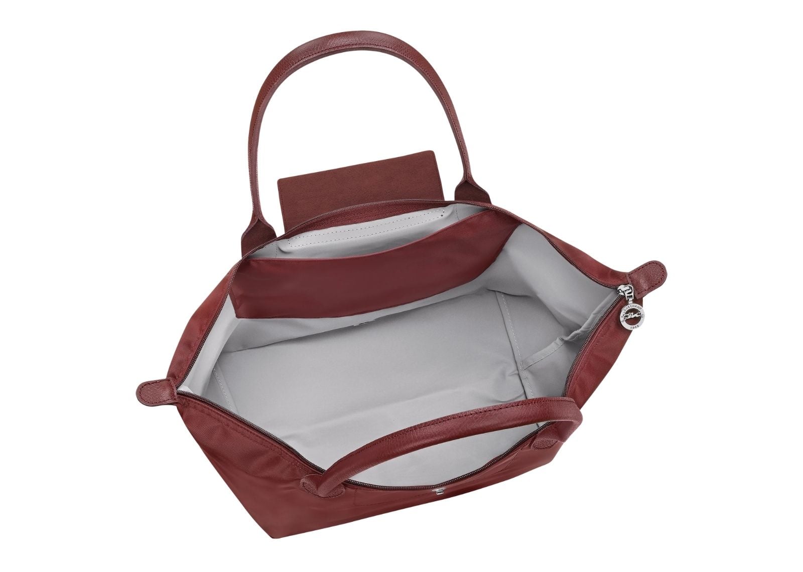 longchamp le pliage one large tote bag burgundy 4 1