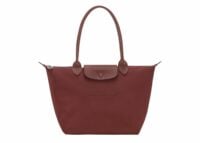 longchamp le pliage one medium tote bag burgundy 1 1