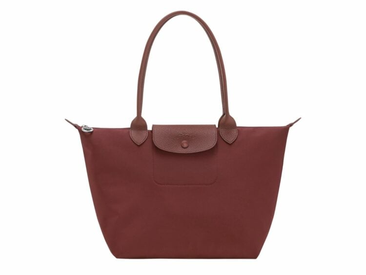 longchamp le pliage one medium tote bag burgundy 1 1