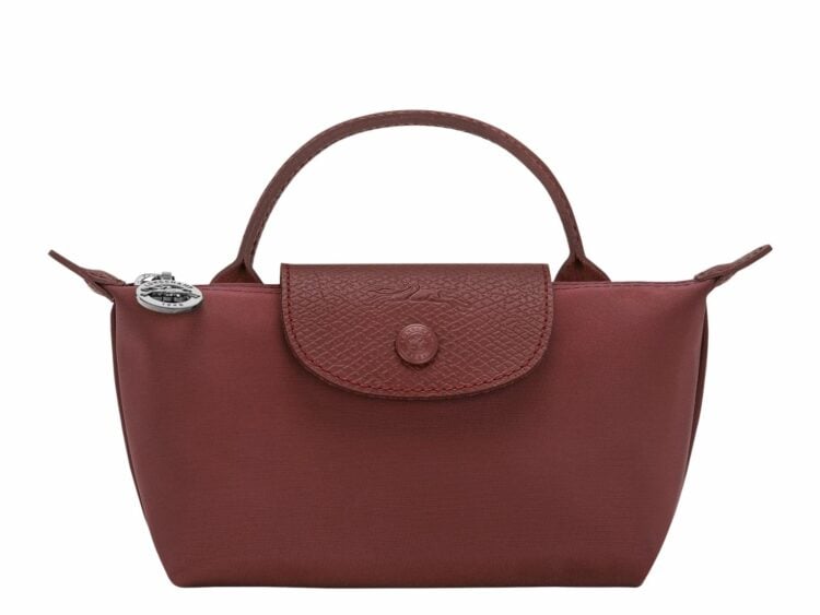 longchamp le pliage one pouch burgundy 1 1