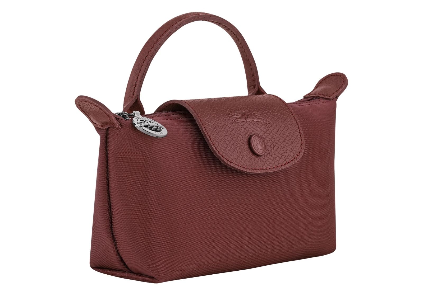 longchamp le pliage one pouch burgundy 2 1