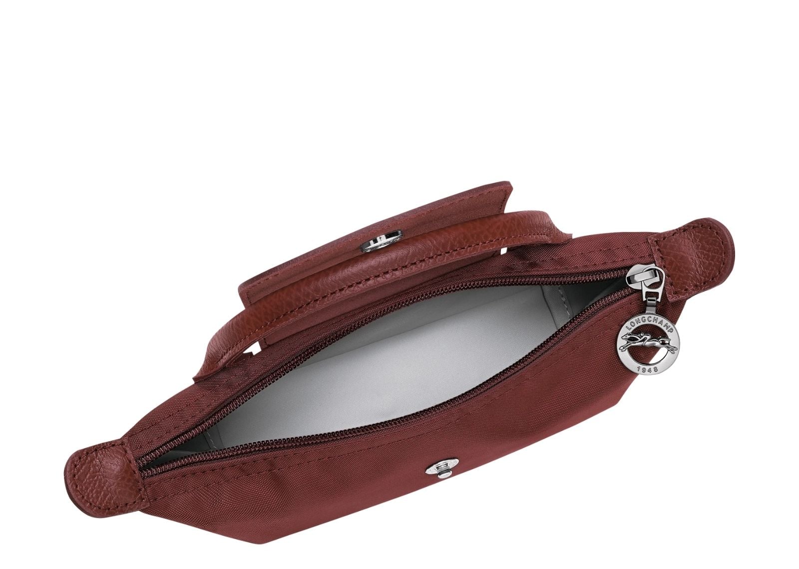 longchamp le pliage one pouch burgundy 4 1