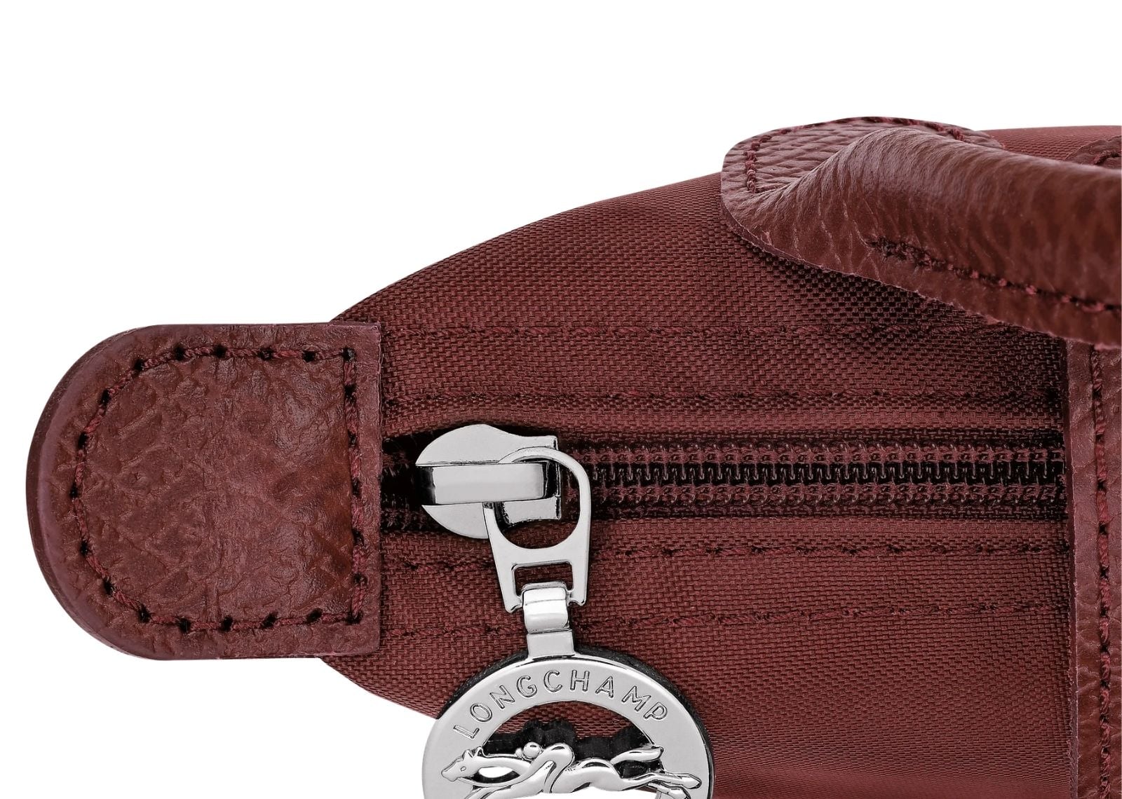 longchamp le pliage one pouch burgundy 5 1