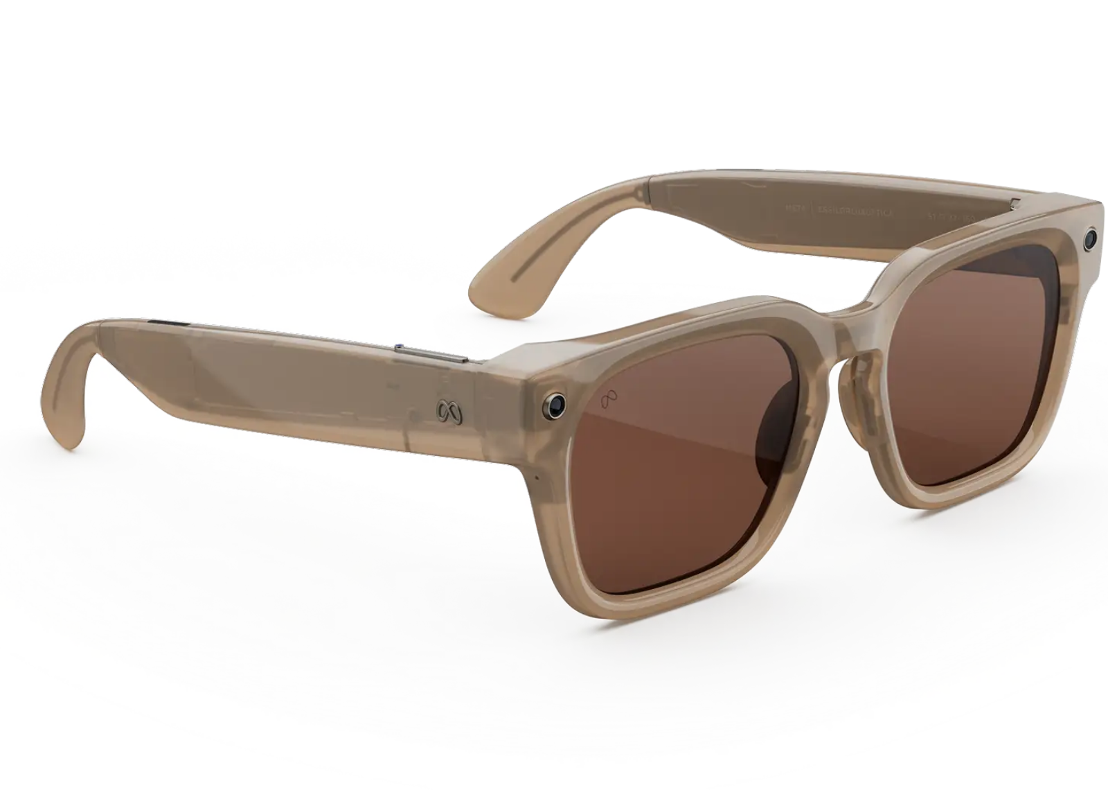 meta fury ai smart glasses amber lens sandstone 2 1