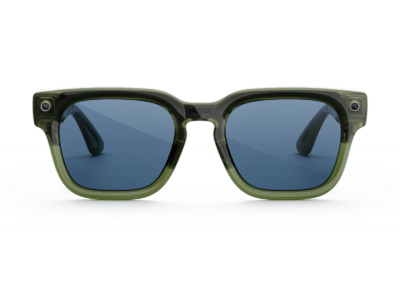 Meta Fury AI Smart Glasses Blue Atlantic Lens Racing Green