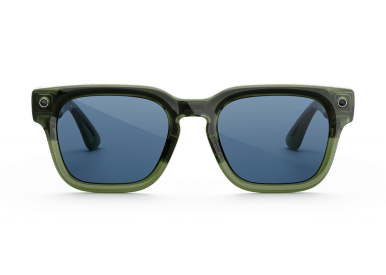Meta Fury AI Smart Glasses Blue Atlantic Lens Racing Green