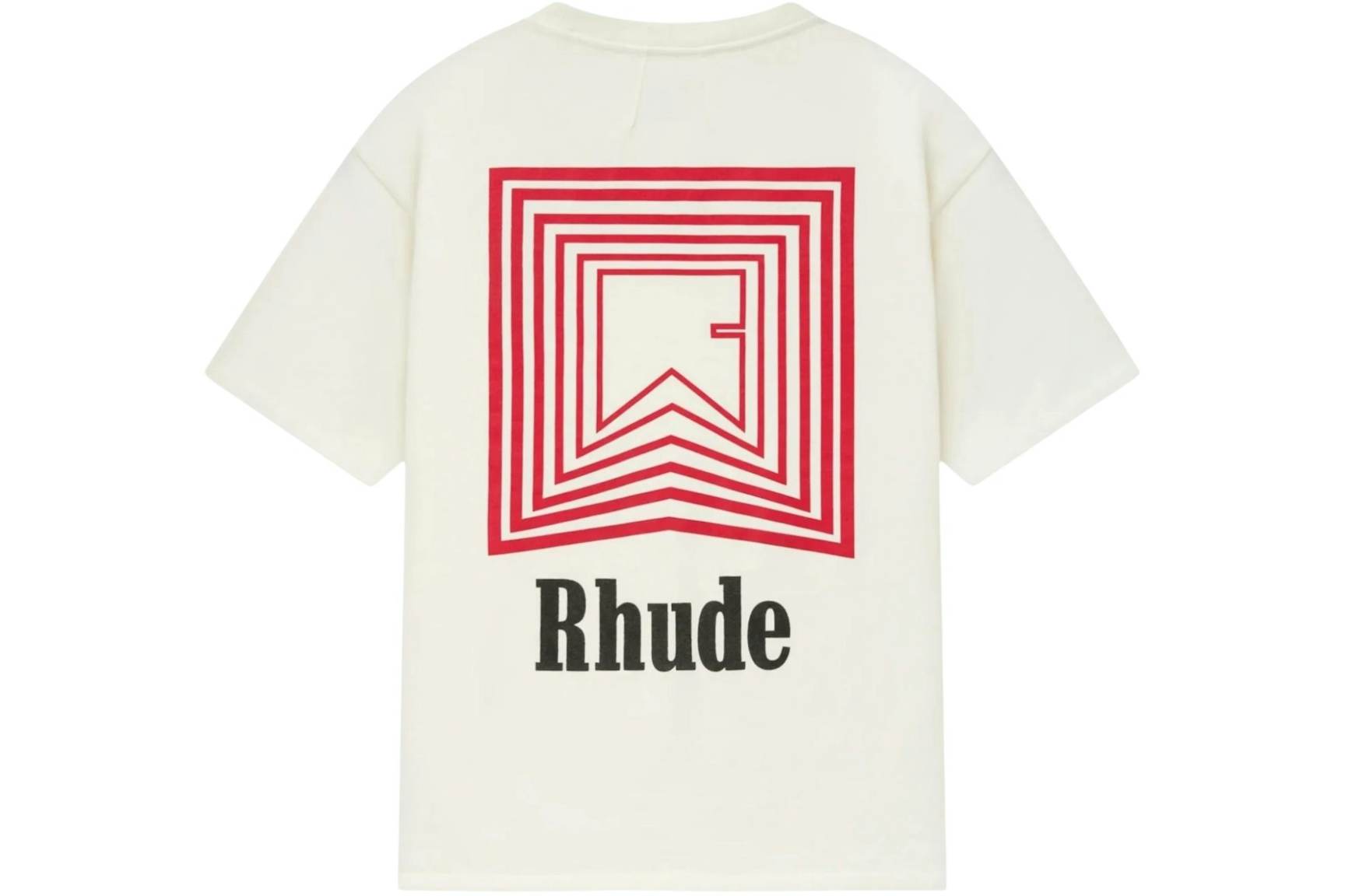 rhude chevron logo repeat tee white 2 1
