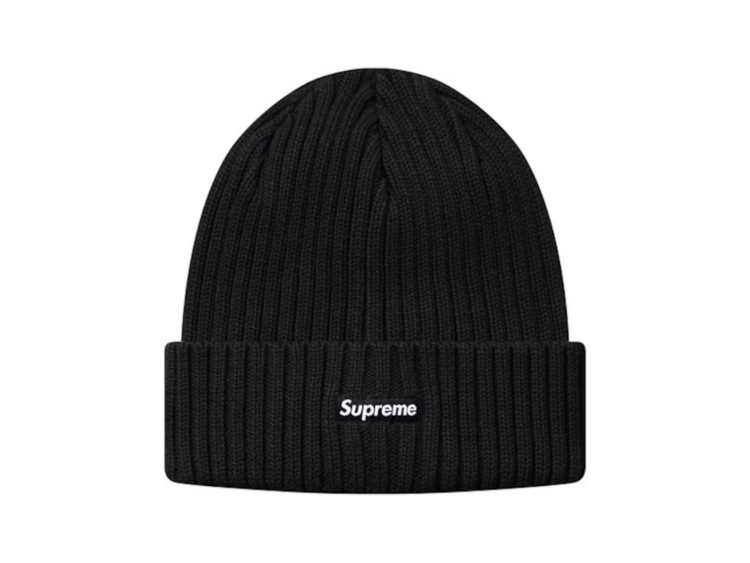 supreme ribbed beanie black 1 1