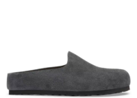 birkenstock amsterdam wrapped suede leather charcoal 1 1