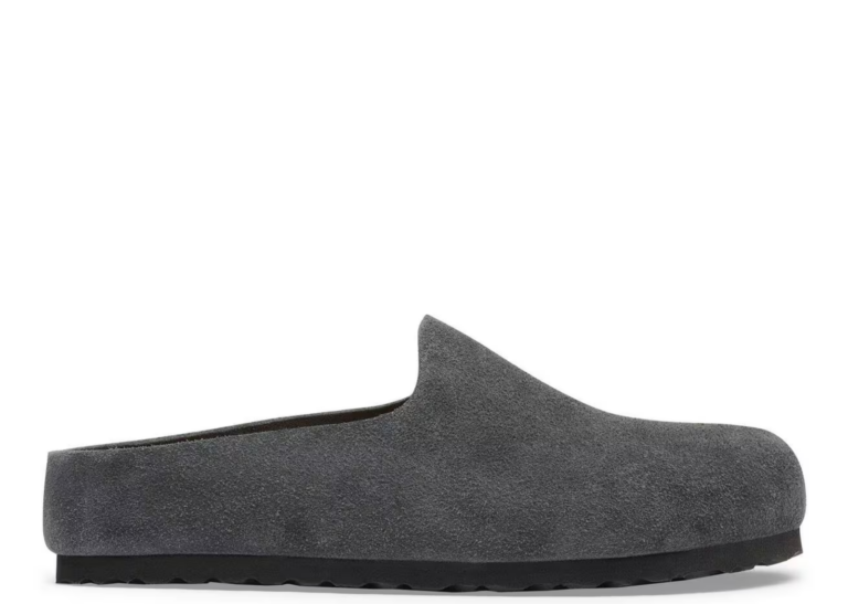 Birkenstock Amsterdam Wrapped Suede Leather Charcoal