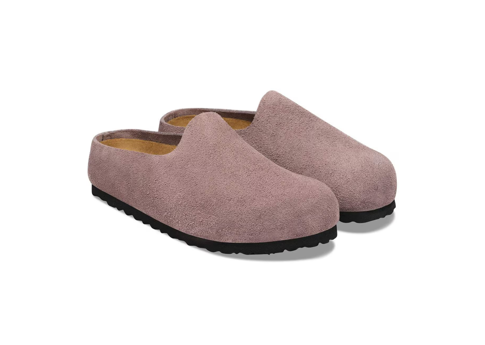birkenstock amsterdam wrapped suede leather faded purple 2 1