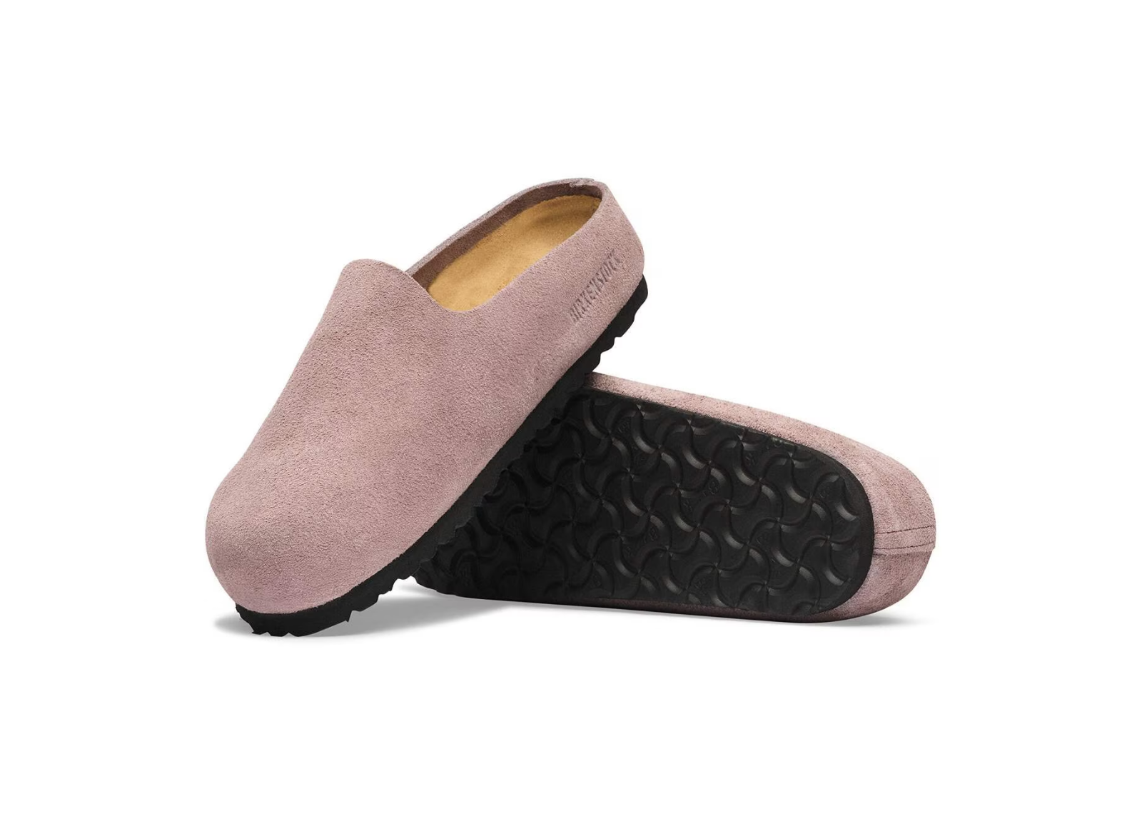 birkenstock amsterdam wrapped suede leather faded purple 3 1
