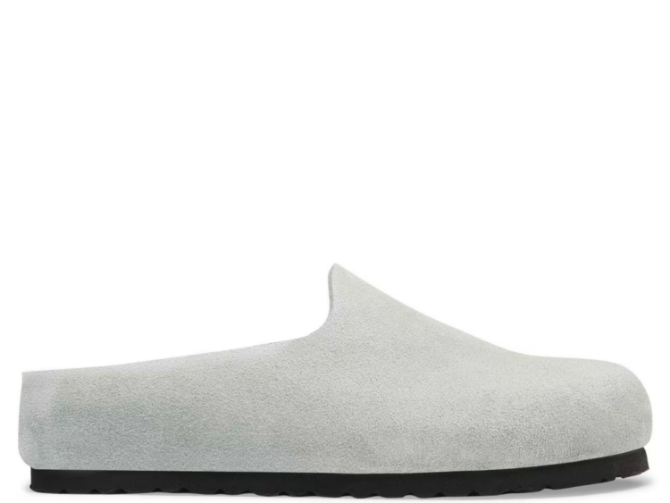 birkenstock amsterdam wrapped suede leather pure sage 1 1