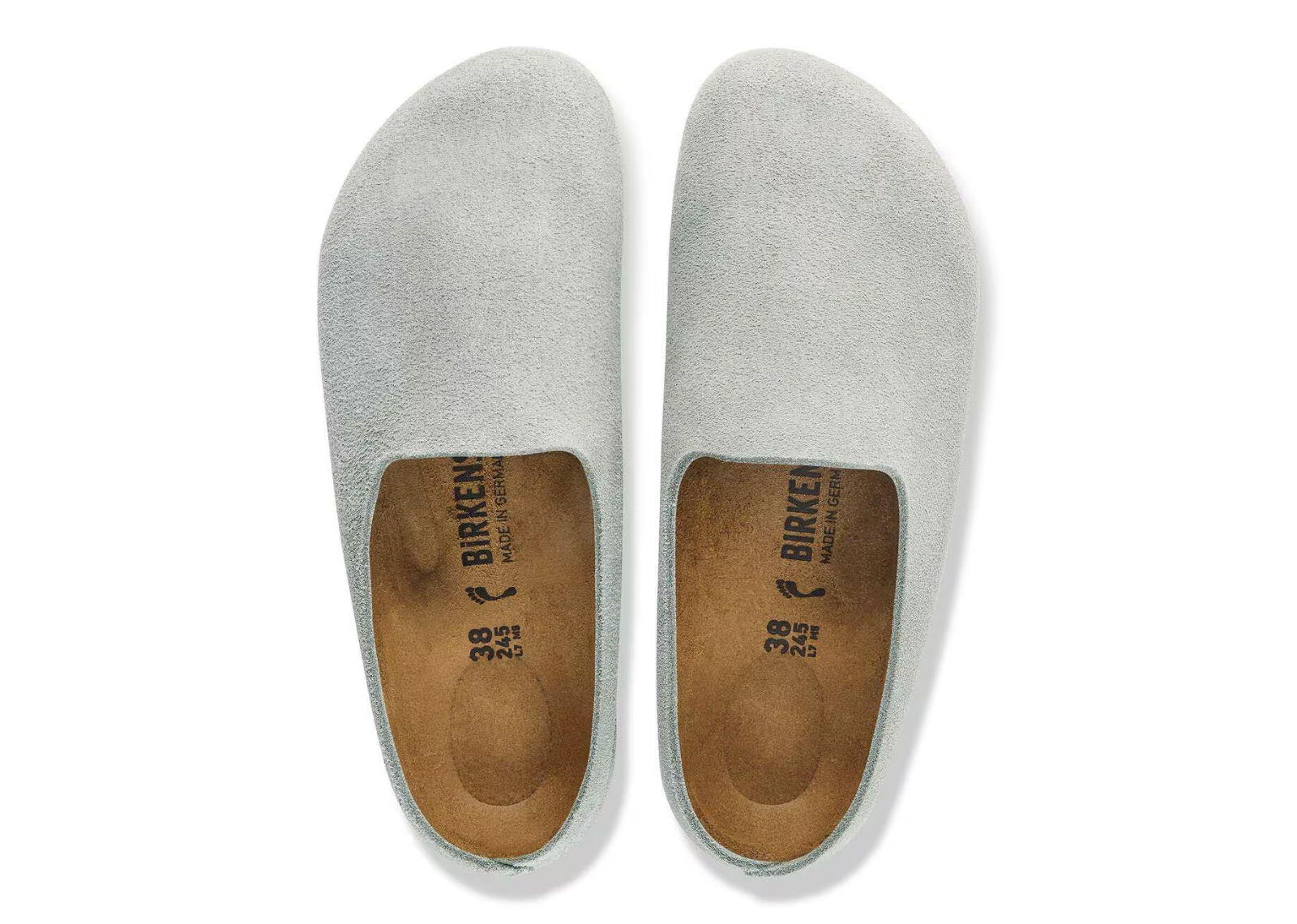 birkenstock amsterdam wrapped suede leather pure sage 4 1