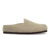 birkenstock amsterdam wrapped suede leather taupe 1 1
