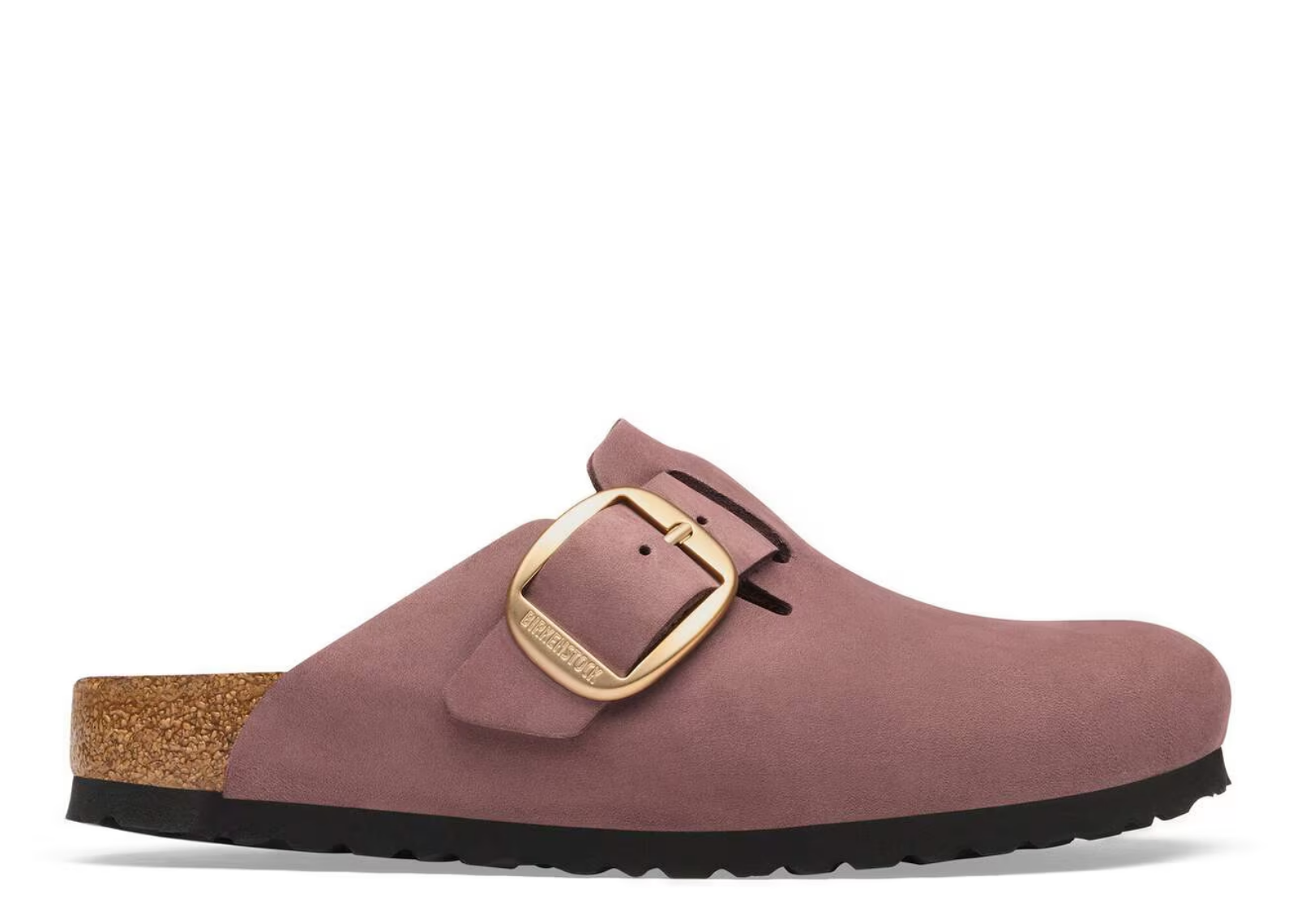 birkenstock boston big buckle nubuck maroon 1 1