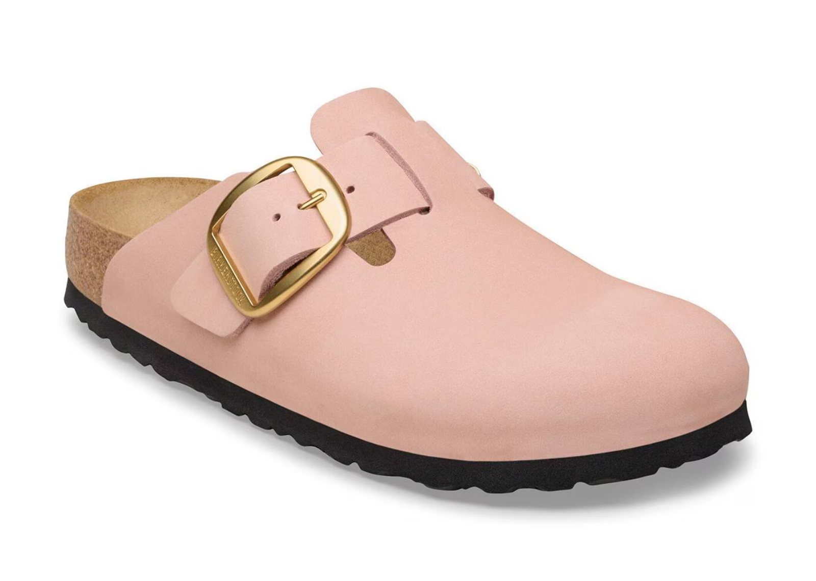 birkenstock boston big buckle nubuck soft pink 2 1