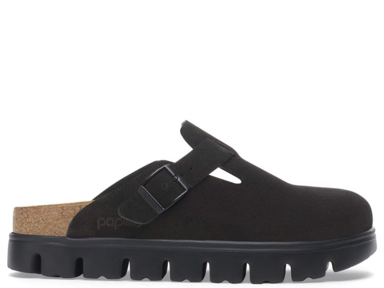 Birkenstock Boston Chunky Suede Black/Black