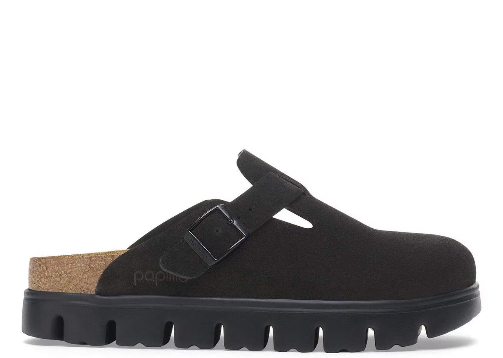 Birkenstock Boston Chunky Suede Black/Black