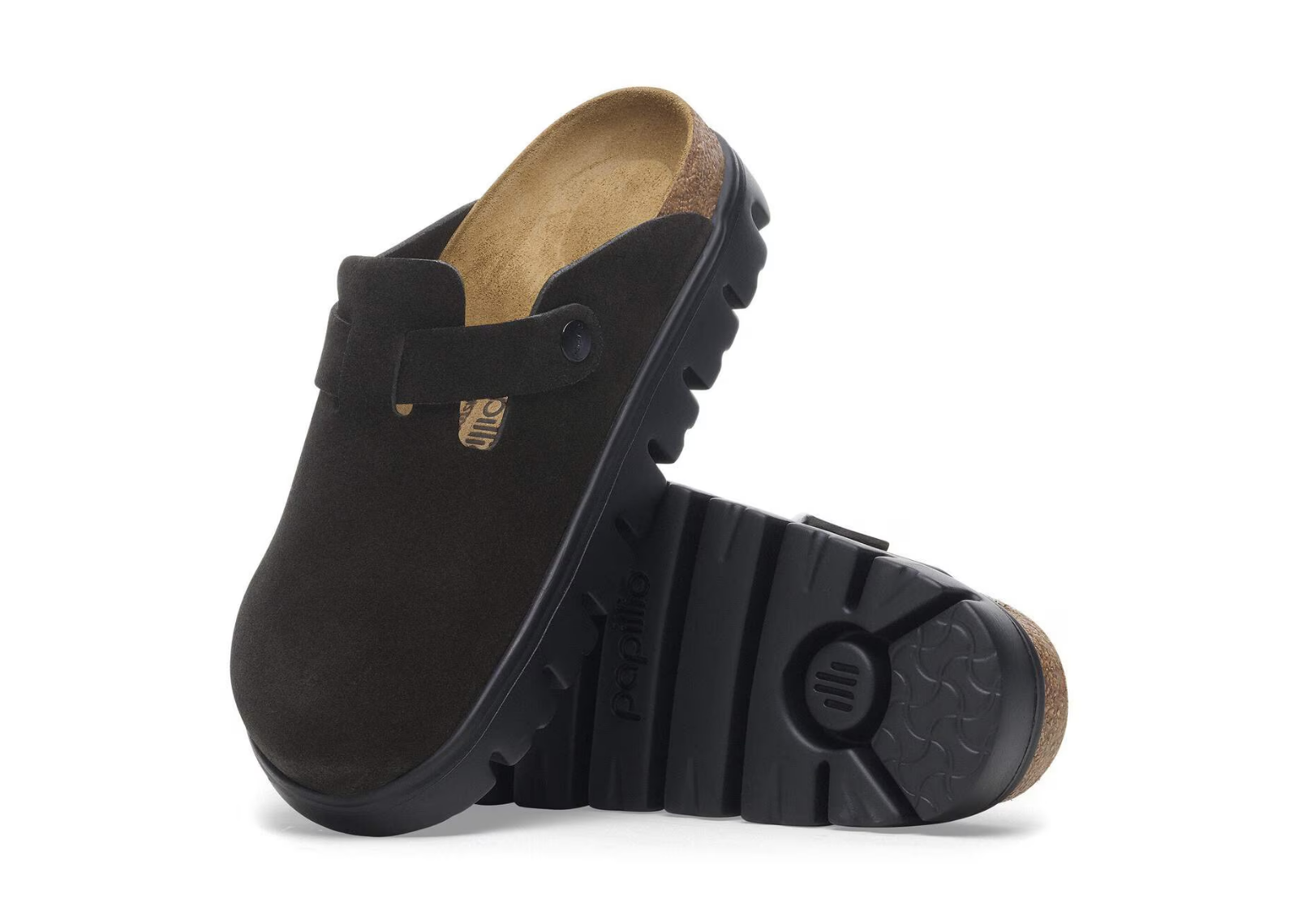 Birkenstock Boston Chunky Suede Black/Black - görsel 4