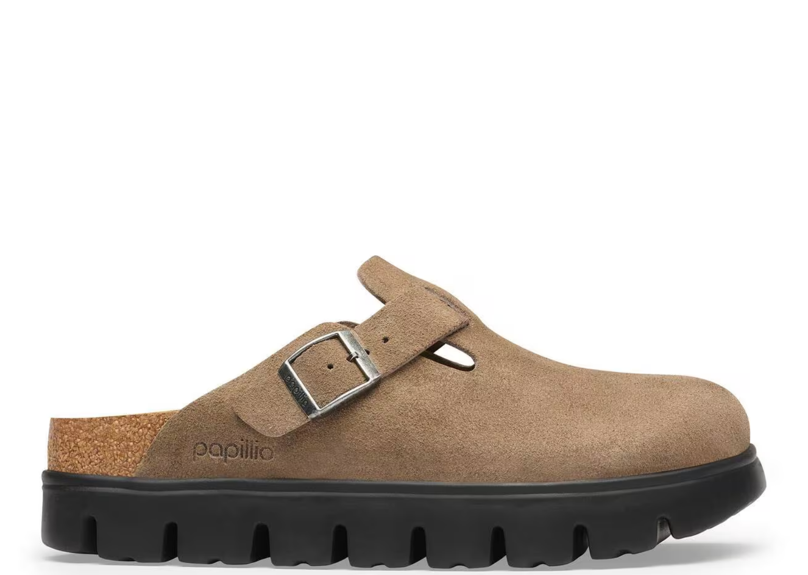 Birkenstock Boston Chunky Suede Gray Taupe