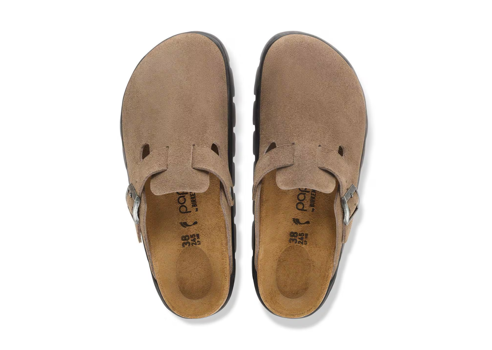 Birkenstock Boston Chunky Suede Gray Taupe - görsel 3