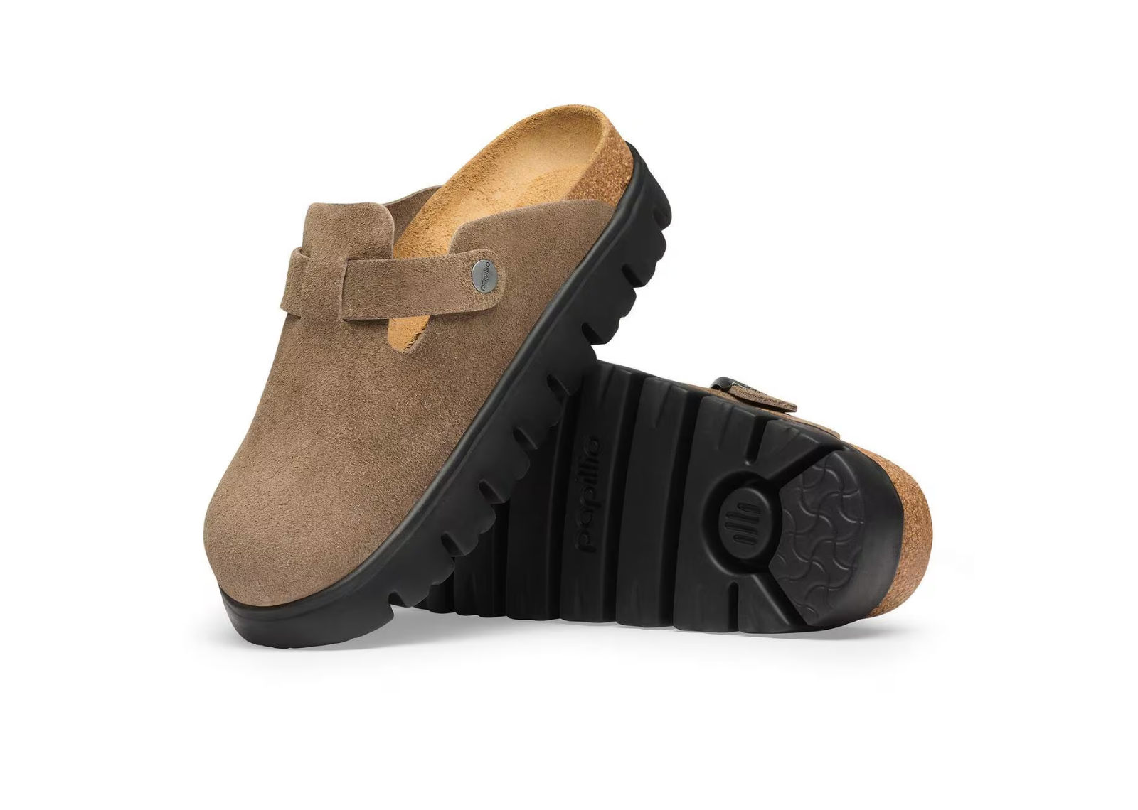 Birkenstock Boston Chunky Suede Gray Taupe - görsel 4