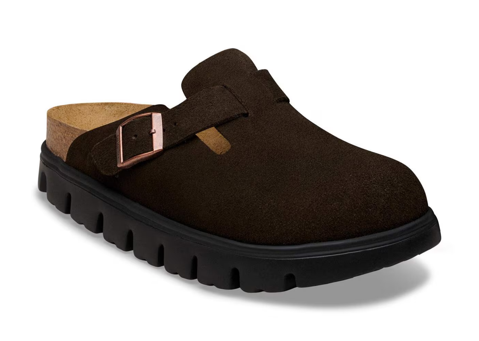Birkenstock Boston Chunky Suede Mocca - görsel 2