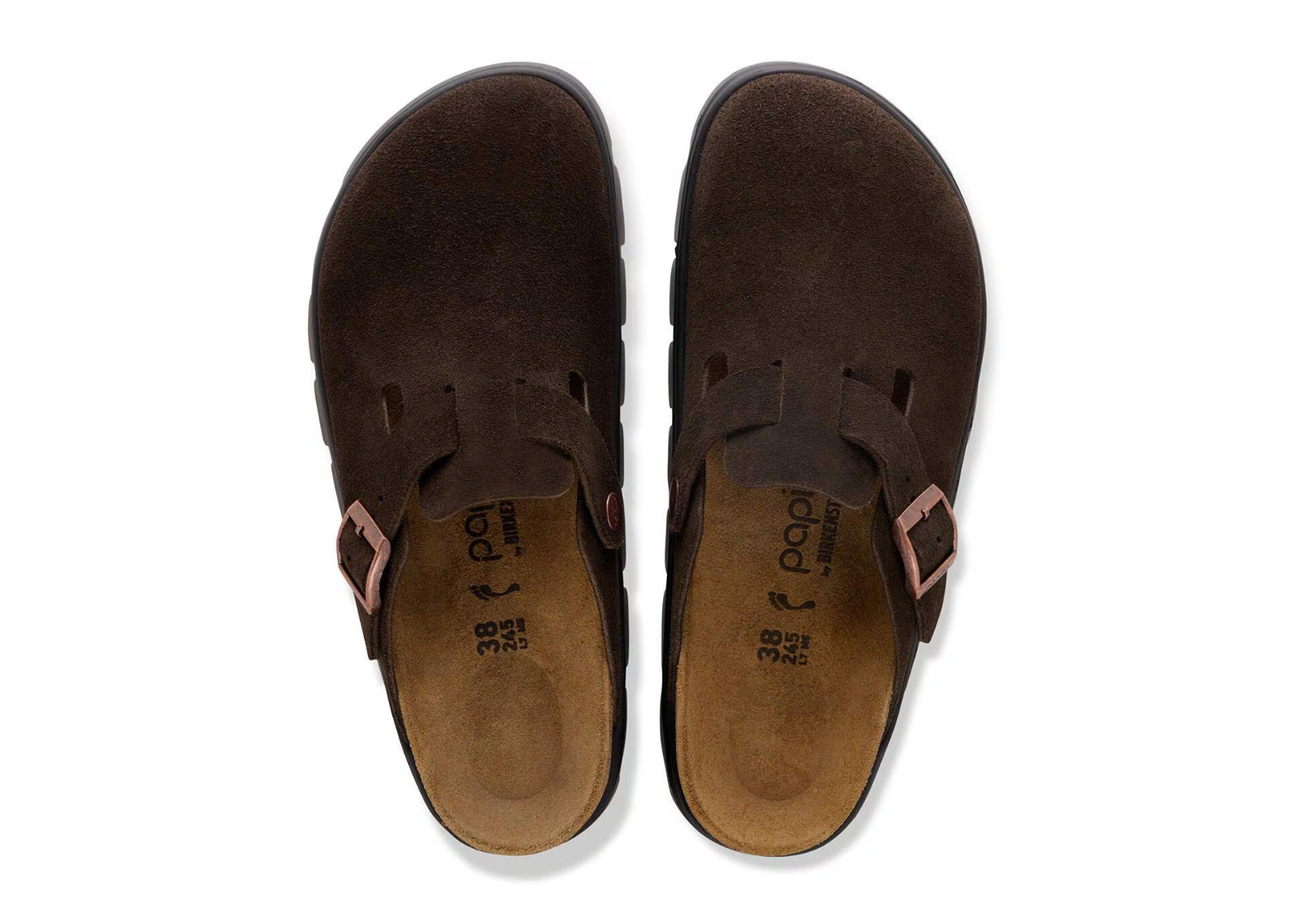 Birkenstock Boston Chunky Suede Mocca - görsel 3