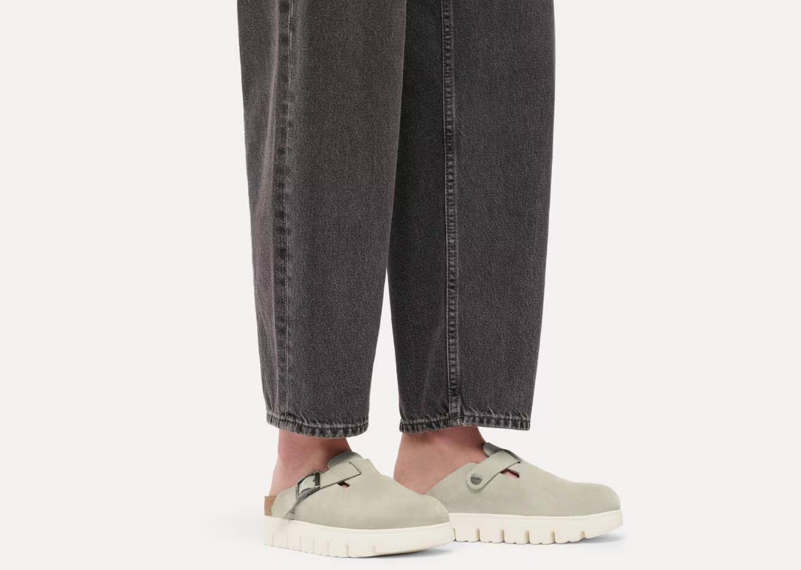 Birkenstock Boston Chunky Suede Oyster - görsel 5