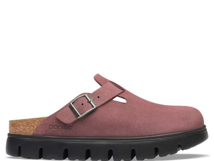 Birkenstock Boston Chunky Suede Pepper