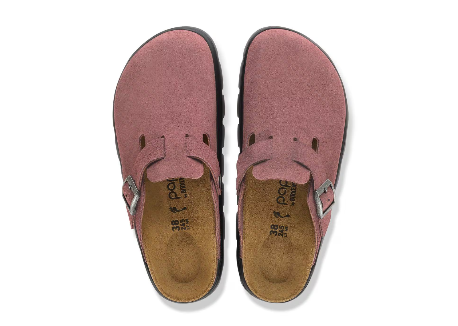 Birkenstock Boston Chunky Suede Pepper - görsel 3