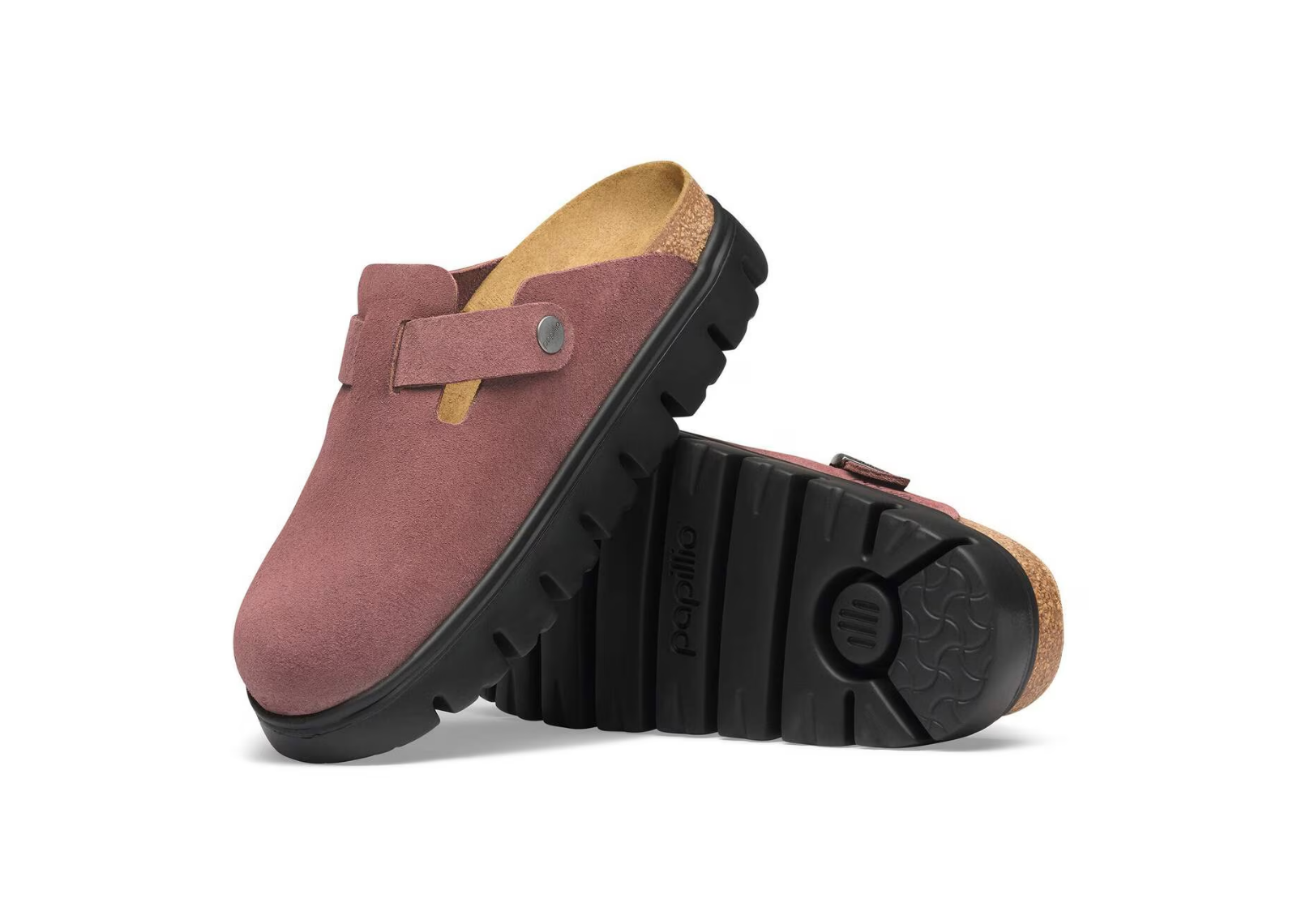 Birkenstock Boston Chunky Suede Pepper - görsel 4