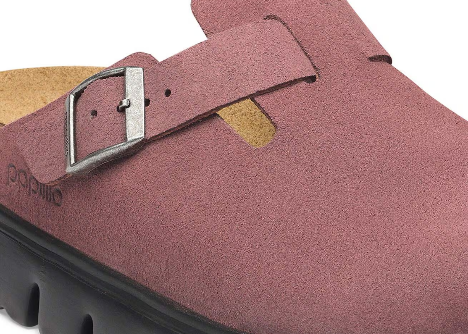 Birkenstock Boston Chunky Suede Pepper - görsel 5