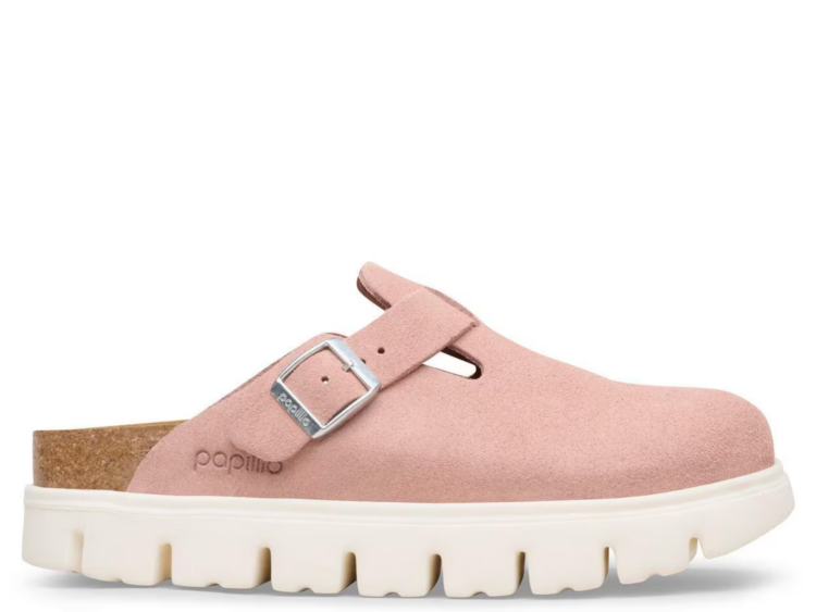 Birkenstock Boston Chunky Suede Pink Clay