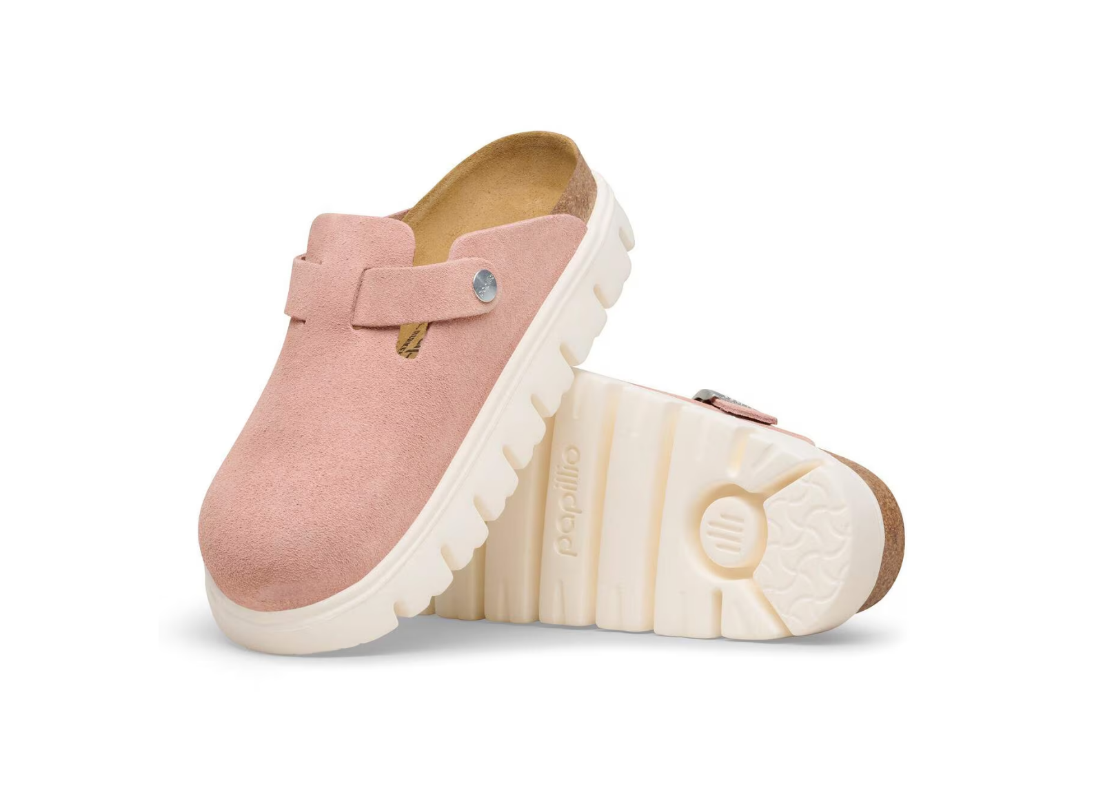 Birkenstock Boston Chunky Suede Pink Clay - görsel 4