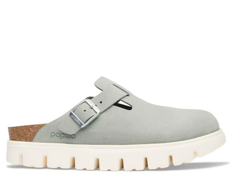 Birkenstock Boston Chunky Suede Pure Sage