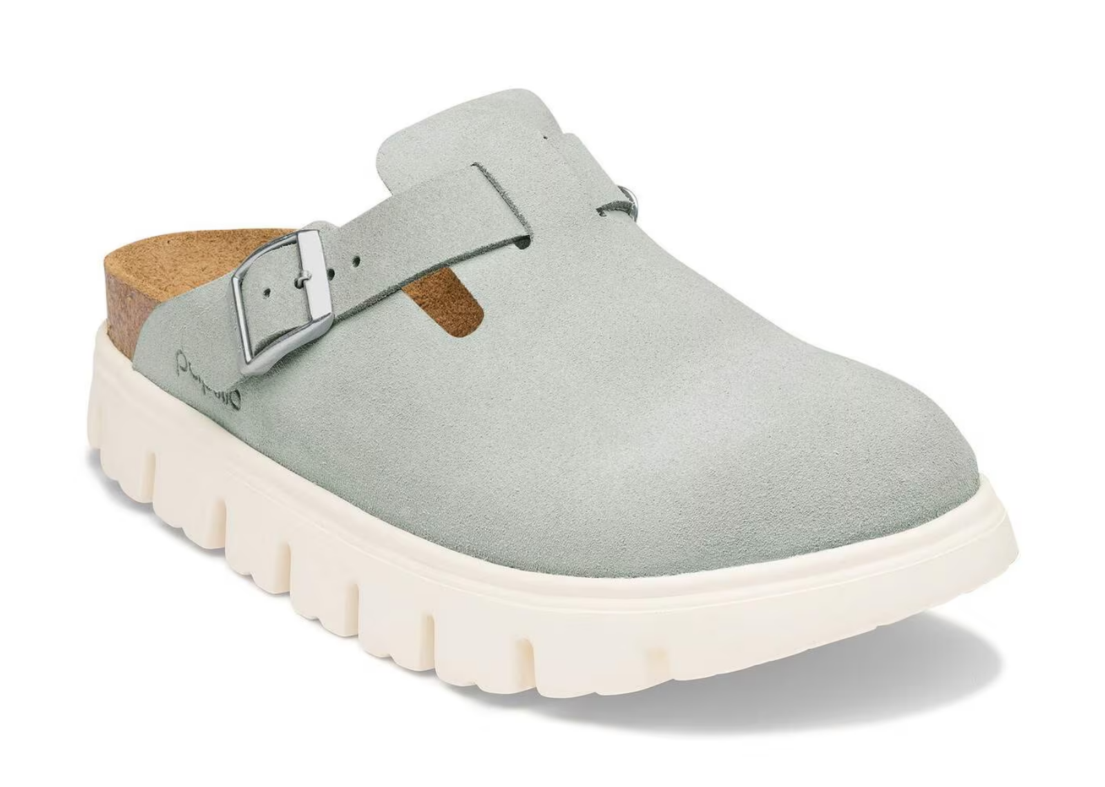 Birkenstock Boston Chunky Suede Pure Sage - görsel 2