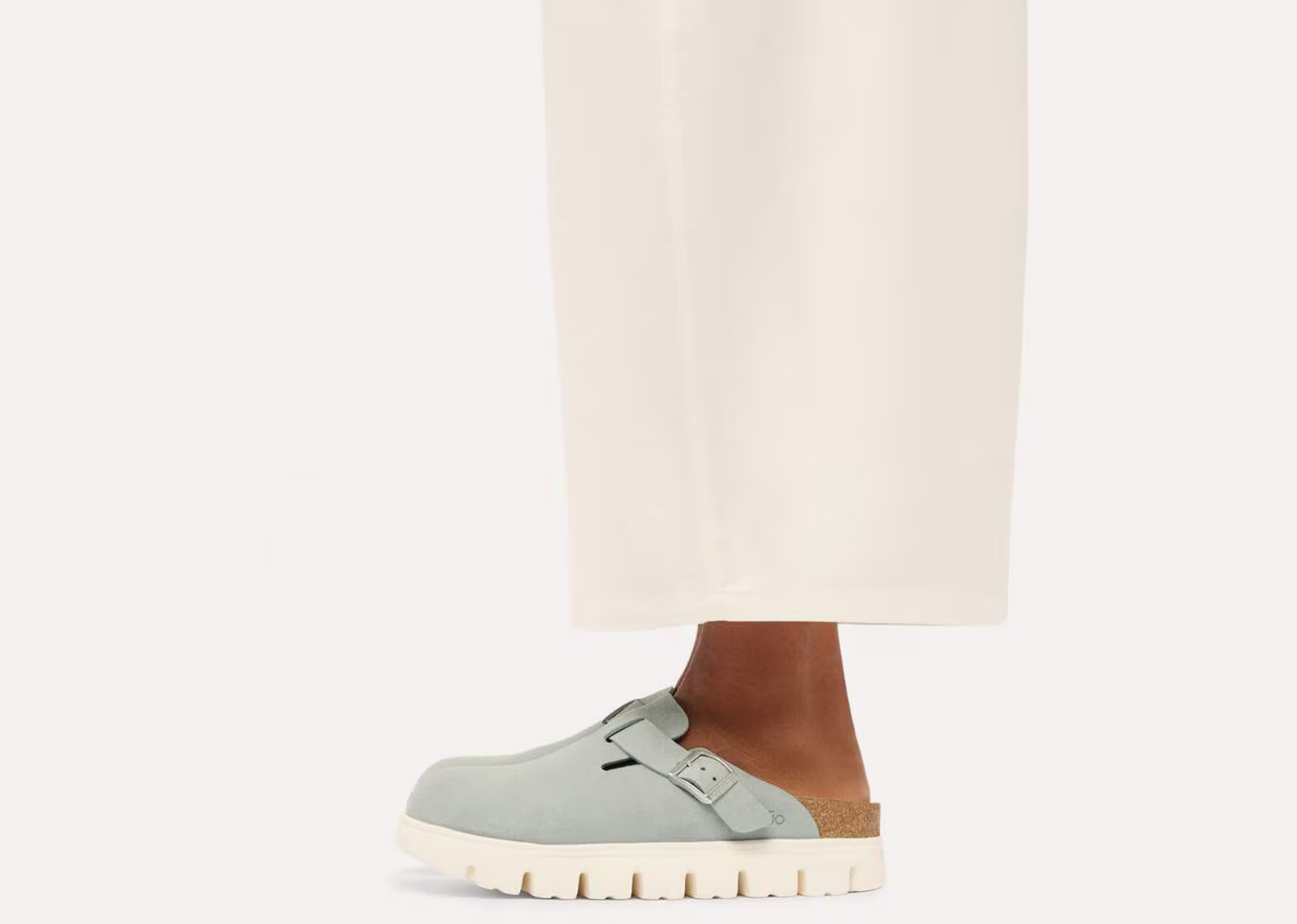 Birkenstock Boston Chunky Suede Pure Sage - görsel 5