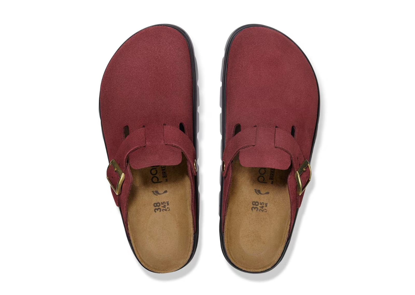 Birkenstock Boston Chunky Suede Zinfandel - görsel 3